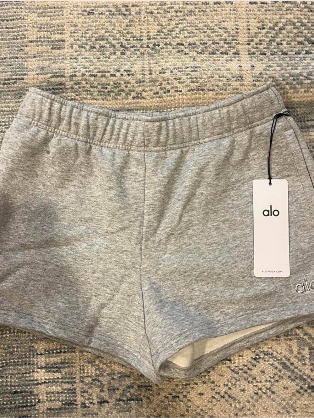 ALO Yoga Light Gray Athletic Shorts